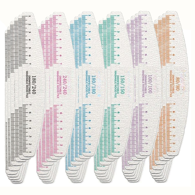 Nail File Titanium - 50/100szt Rule Print Pilnik do paznokci