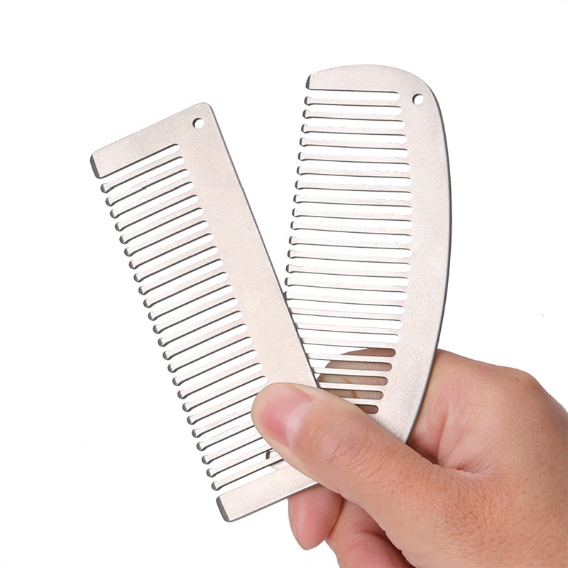 Comb Pocket Titanium - Mini Tytanowy Grzebień Przenośny Kempingowy Grzebień