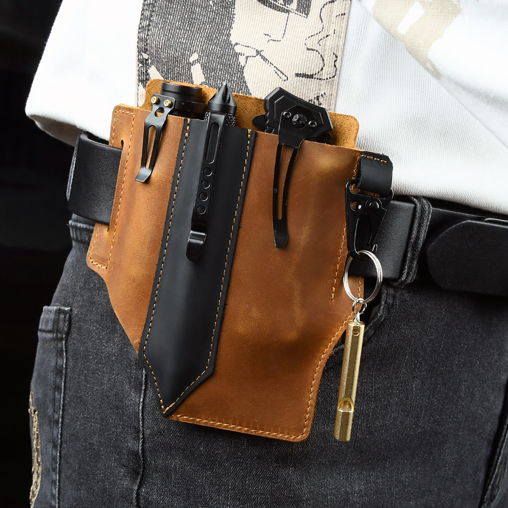 Męska taktyczna torba biodrowa – Leather Edc. Carry Pouch recenzja i cena