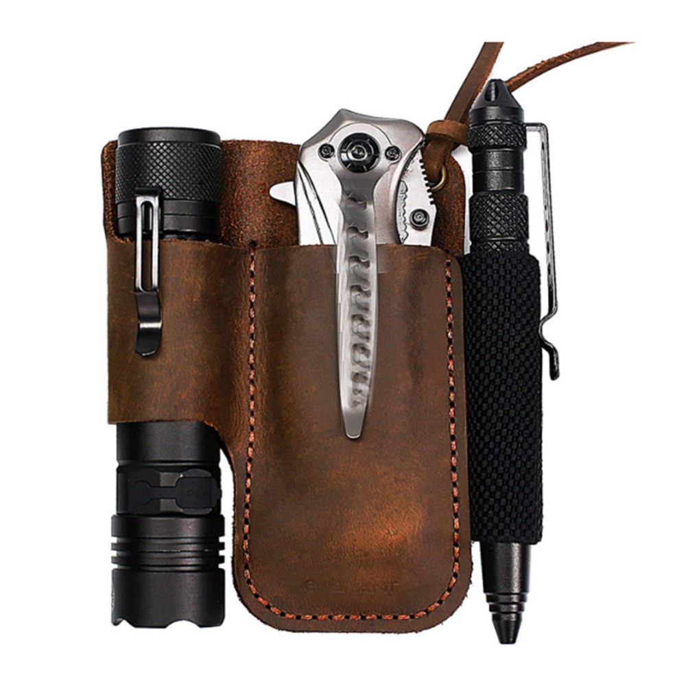 Wytrzymała skórzana kabura na  – Leather Edc. Carry Pouch recenzja i cena